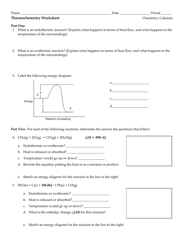 Thermochemistry Worksheet Answer Key: Boost Your Chemistry Skills