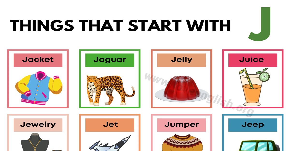 Things That Start With J In English 7Esl