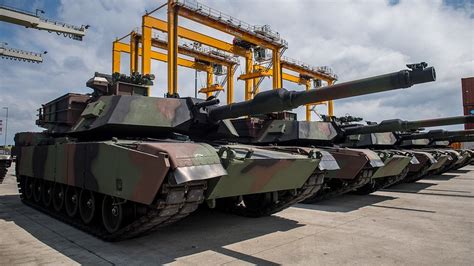 Third Batch Of M1a1 Abrams Tanks Arrives In Poland