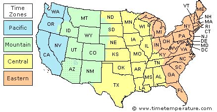 5 Time Zones in Nevada