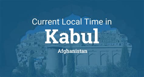 Time In Kabul Afghanistan World Clock