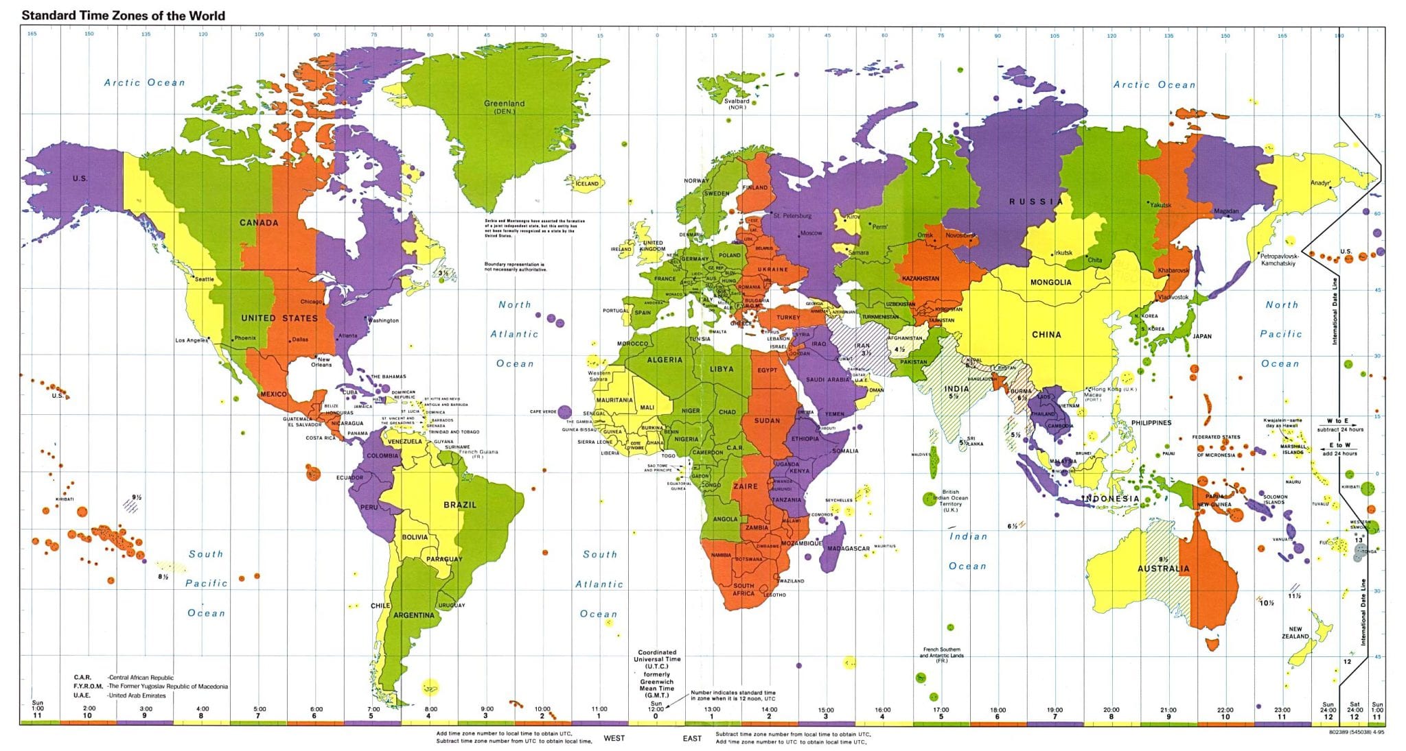 Time Zone Map