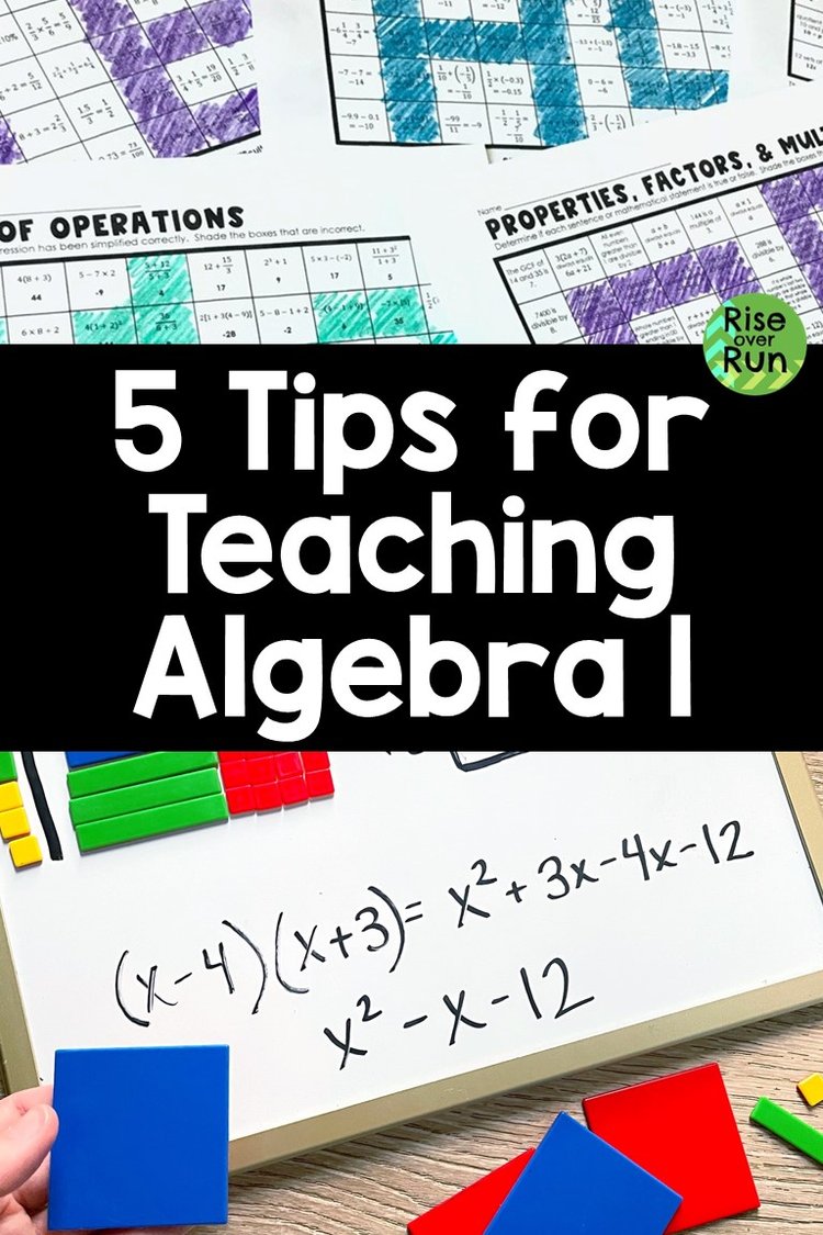 Tips For Teaching Algebra 1 Rise Over Run