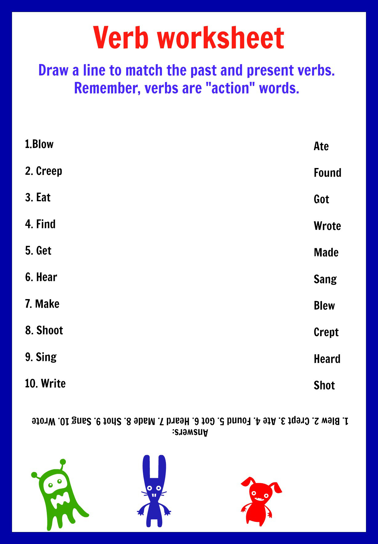 7 Ways to Master To Be Verbs Worksheet