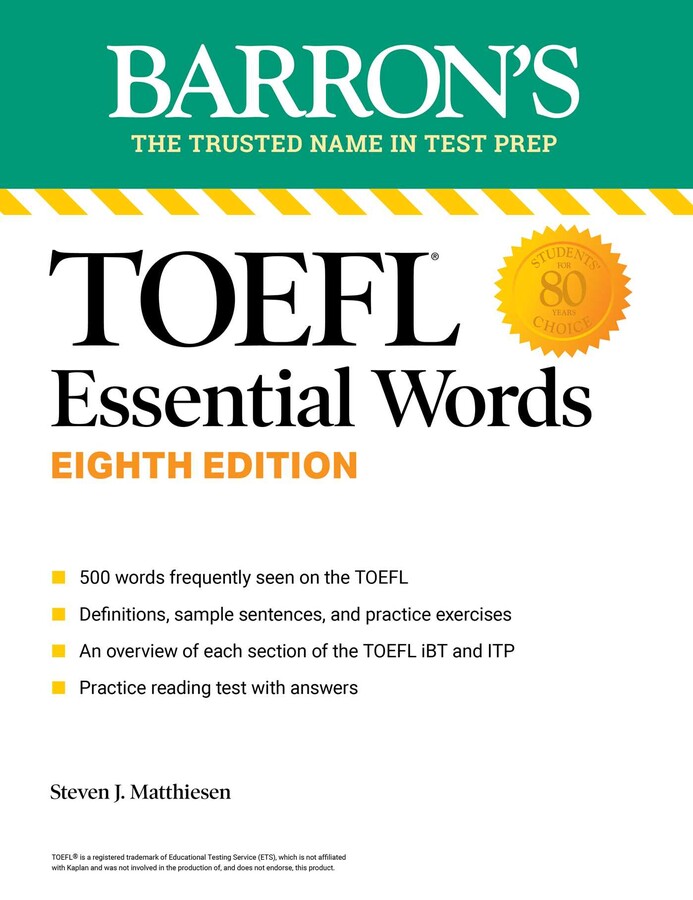 Toefl Essential Words Eighth Edition Ebook By Barron S Educational