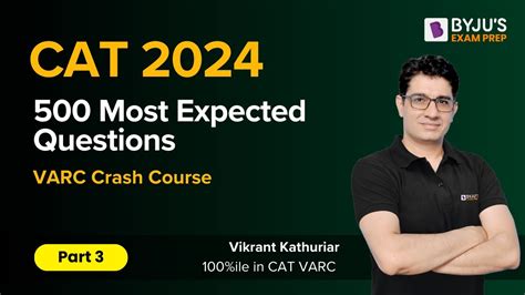 Top 100 Cat 2024 Varc Questions Most Expected