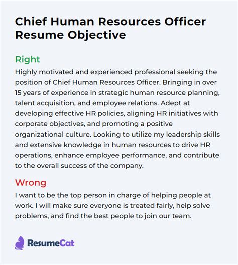 Top 16 Chief Human Resources Officer Resume Objective Examples