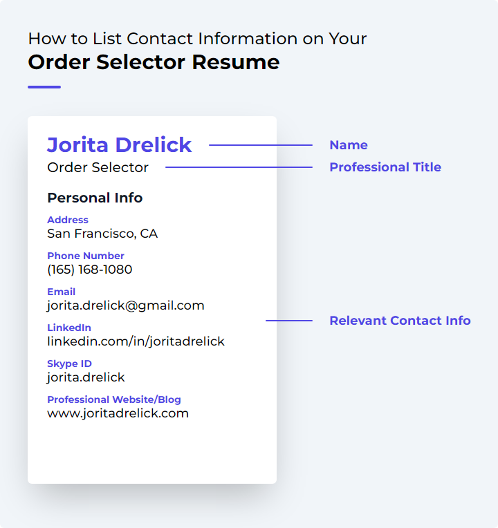 Top 16 Order Selector Resume Objective Examples Resumecat