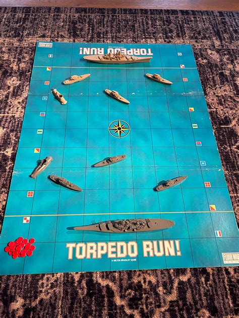 Torpedo Run Board Game 1986 By Milton Bradley Incredible Etsy