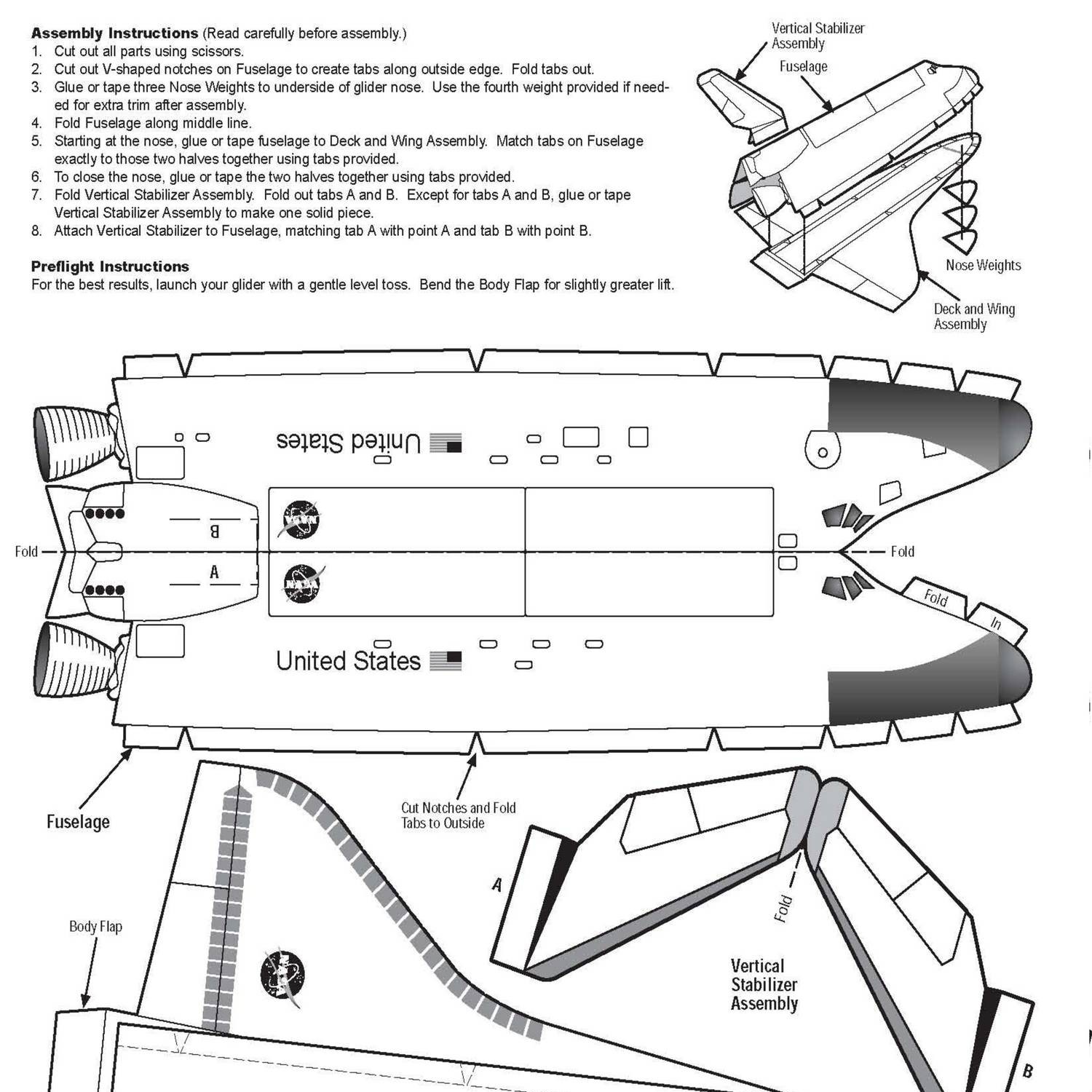 Tr55876 Space Shuttle Glider