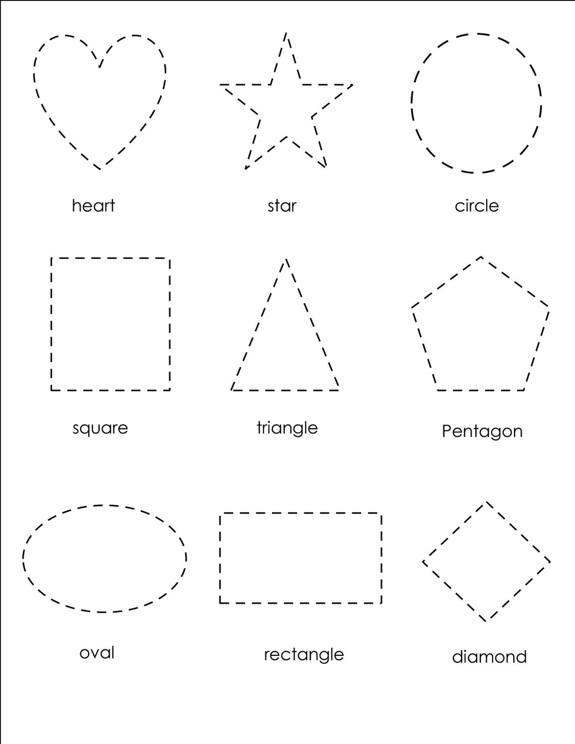 Trace And Circle Pdf Printable Kidsnex