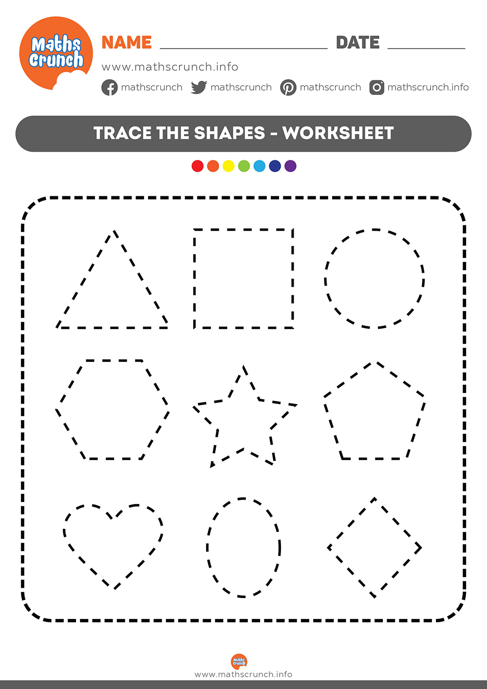 Trace Printables For Kids