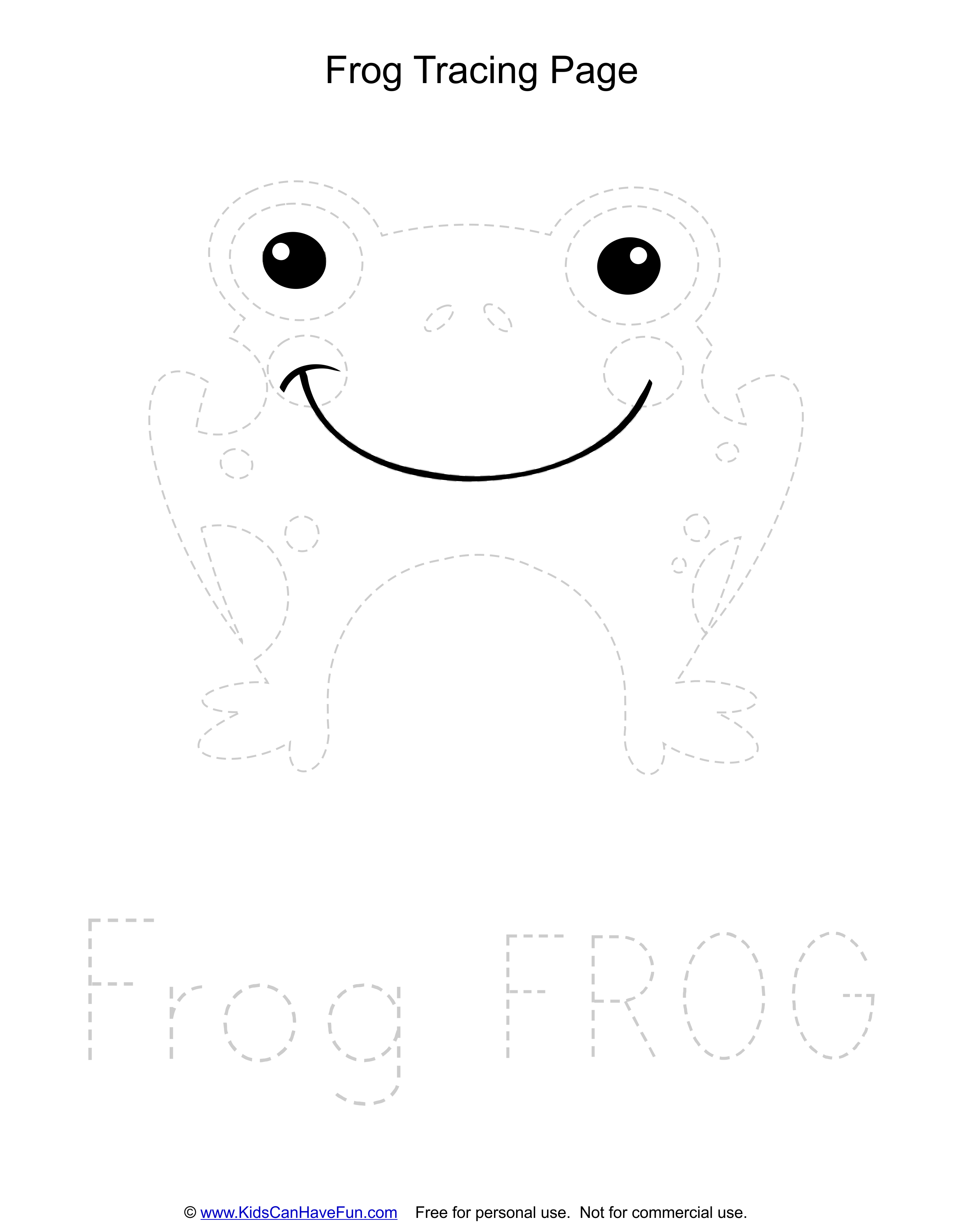 Trace The Frog And Words Upper And Lowercase Letters Homeschool