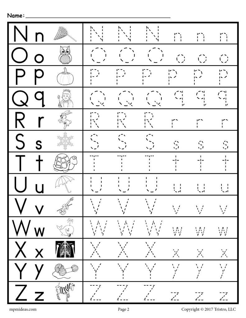 Trace The Letter A Uppercase And Lowercase Tracing Sheet For Kids