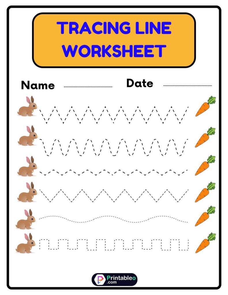 Tracing Line Worksheets Pdf Free Download