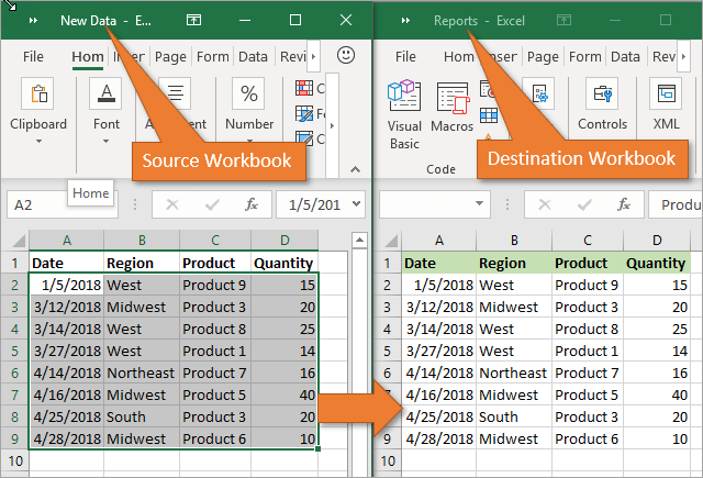 Transfer Data From One Excel Worksheet To Another Automatically Youtube