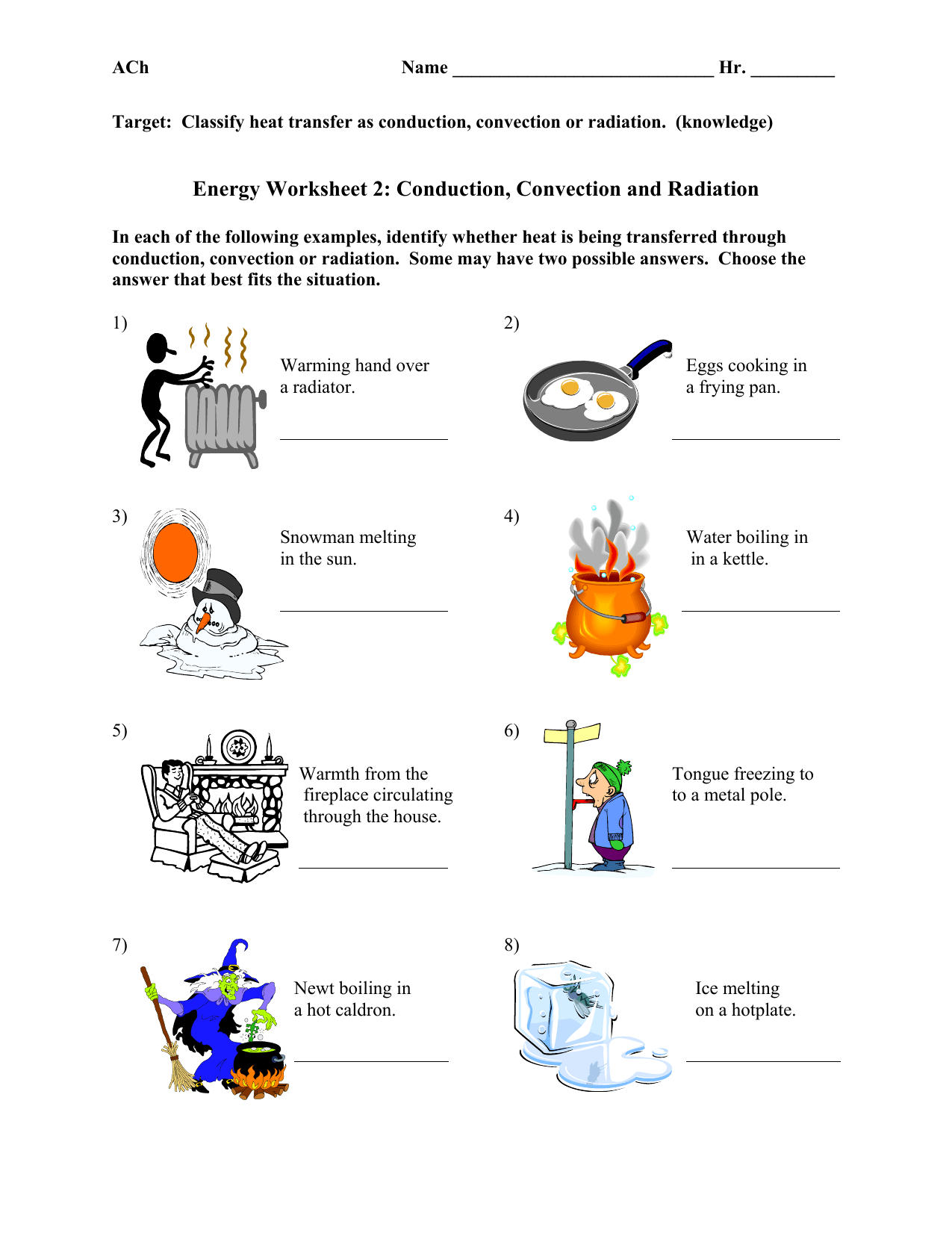 Transfer of Thermal Energy Worksheet Answer Key Revealed