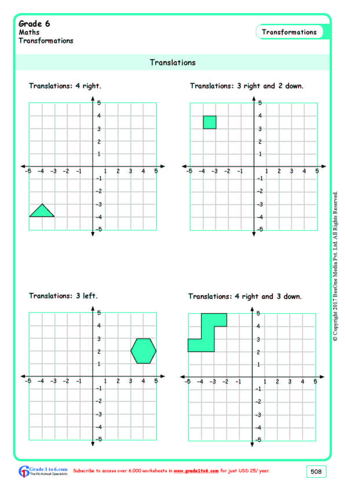 Master Geometry Translations with Our Fun Worksheet