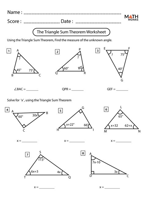 5 Ways to Master Triangle Sum Theorems