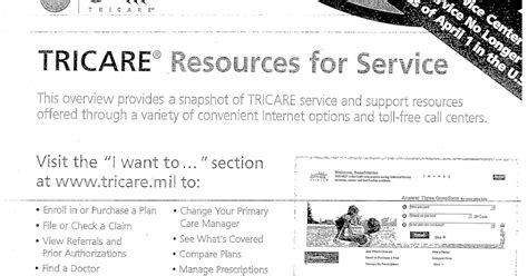 Tricare Resources For Service Army National Guard