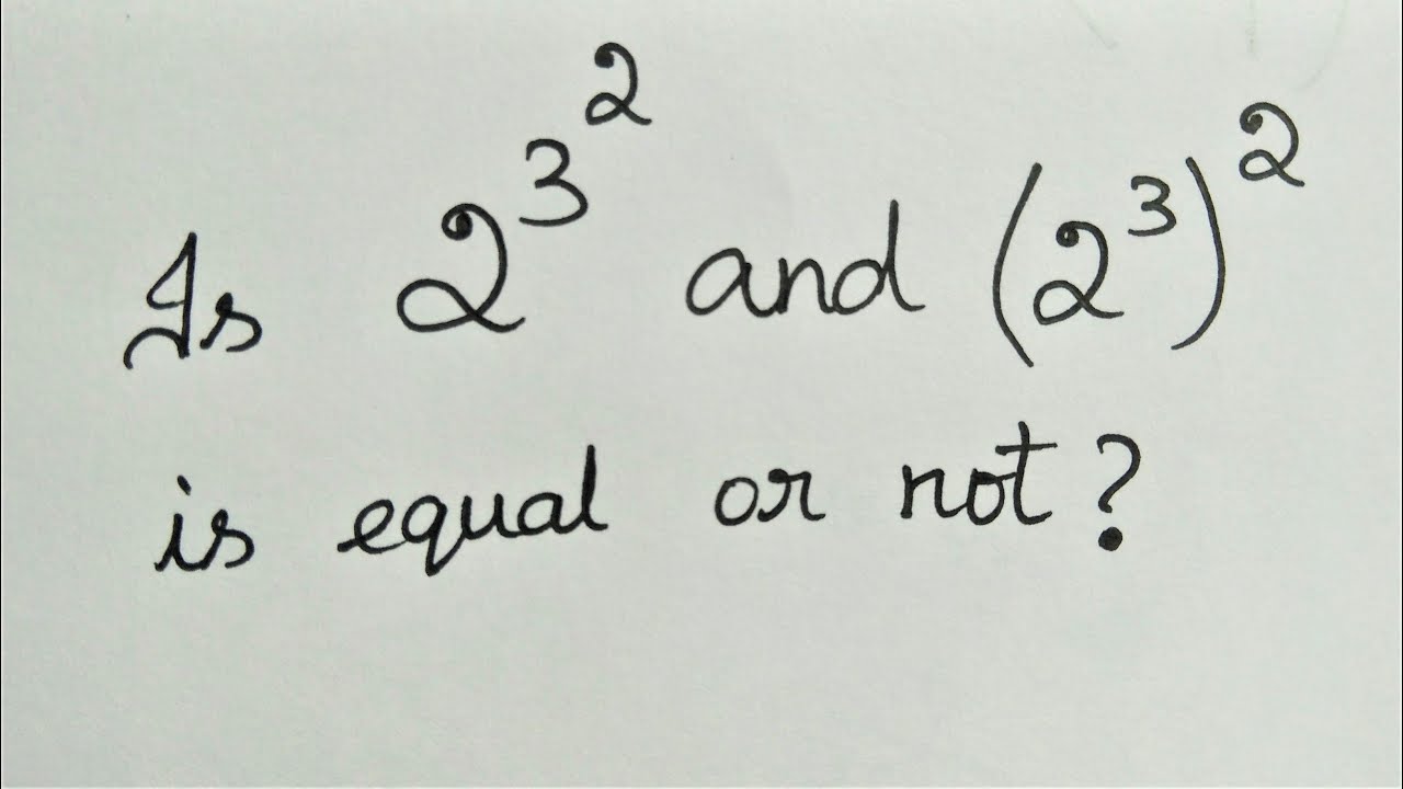 Tricks With The Exponents Find The Correct Answer Maths Questions