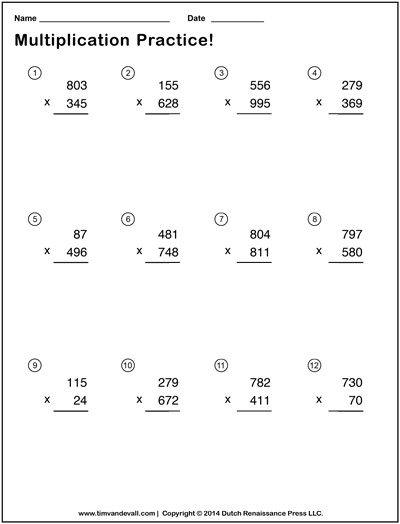 5 Ways to Boost Your Skills with Triple Digit Multiplication Worksheets