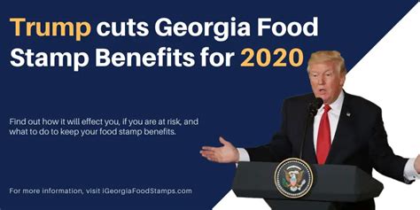 Trump Food Stamp Cuts Put 120 000 Georgians At Risk To Lose Benefits Georgia Food Stamps Help