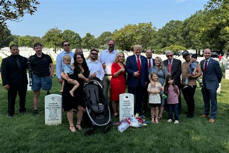 Trump Gives Thumbs Up At Arlington