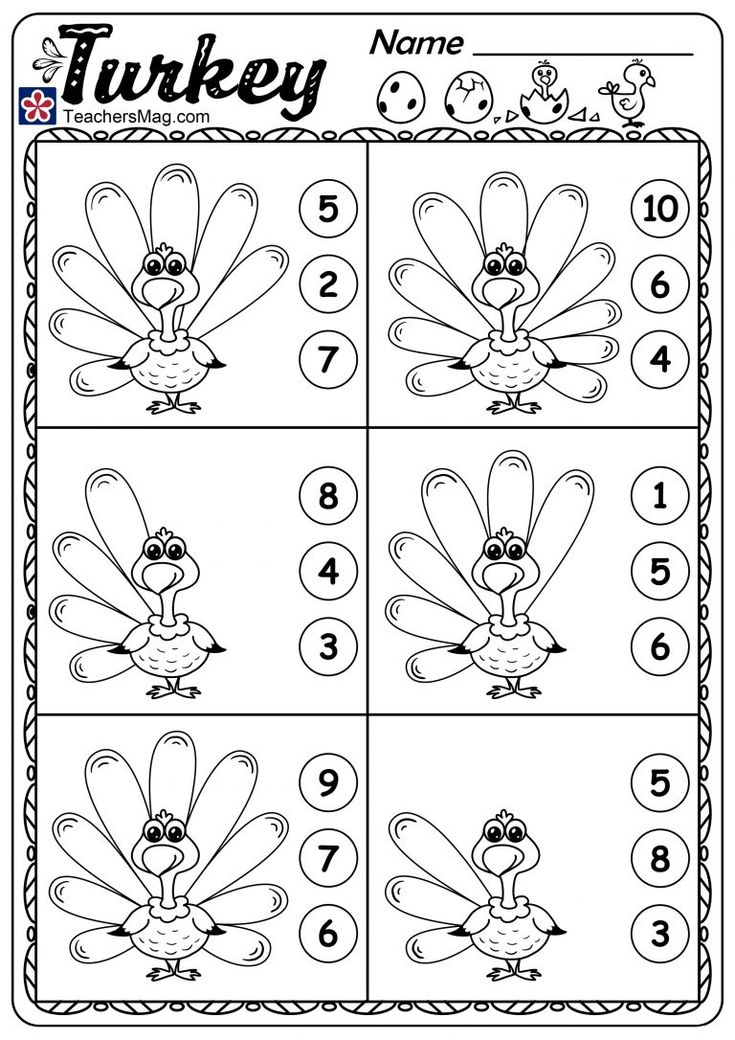 Turkey Counting Worksheets Teachersmag Com Counting Worksheets