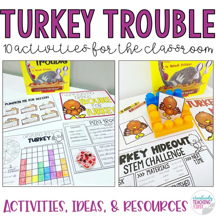 Turkey Trouble Activity Sheet Print Go Made By Teachers