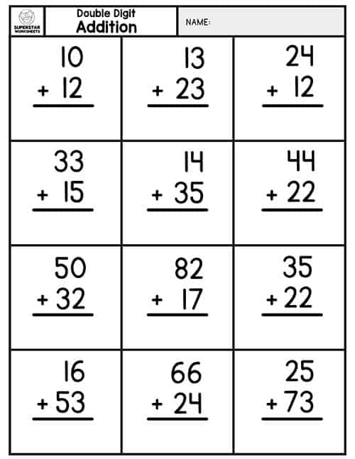 Two Digit Addition Without Regrouping: Fun Worksheets