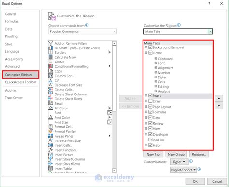 Types Of Toolbars In Ms Excel A Guide Exceldemy