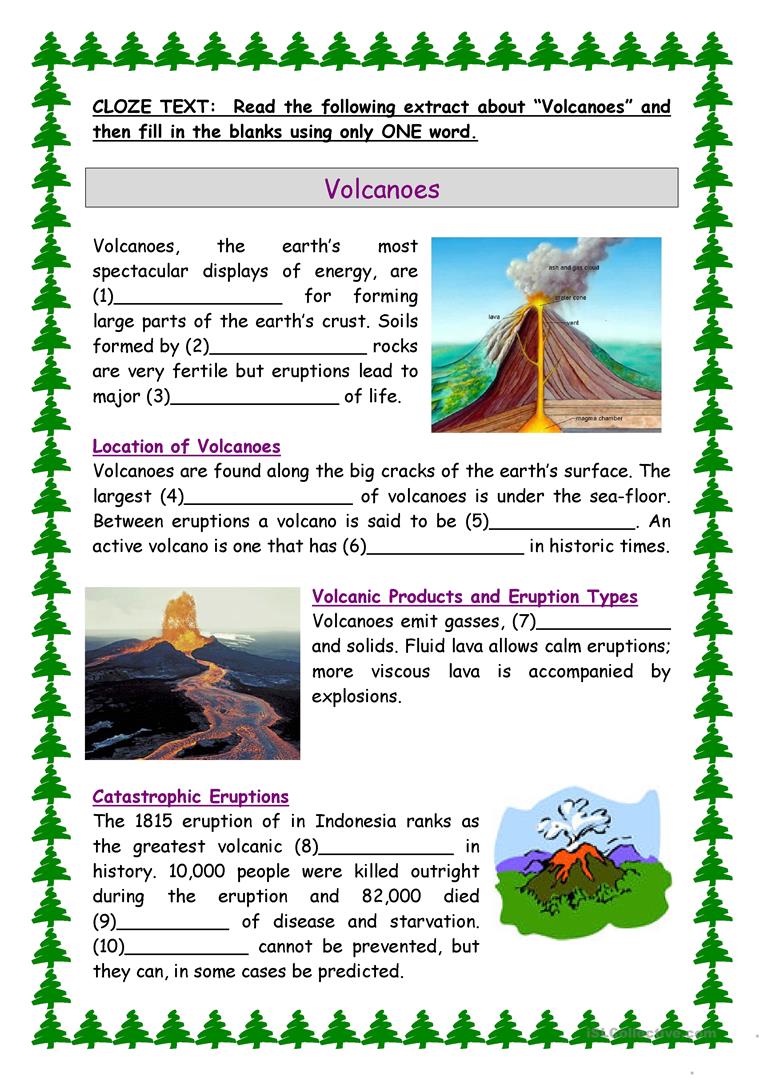 Discover Different Volcano Types: Interactive Worksheet Guide