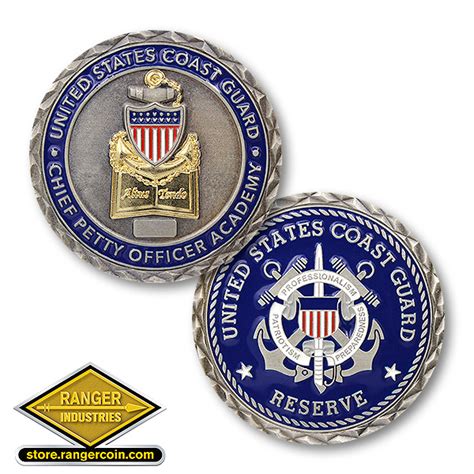 U S Coast Guard Chief Petty Officer Academy Reserve Ranger Coin Store