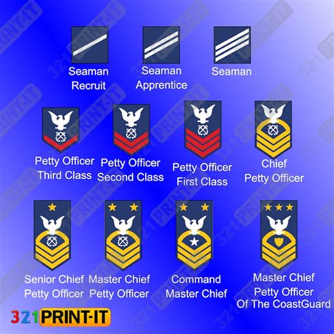 U S Coast Guard Officer Rank Insignia Admirals Vector Image