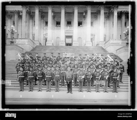 U S Marine Band On Steps Of U S Capitol Washington D C Stock