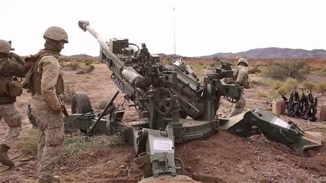 U S Marine Corps Artillery Fire Support Youtube