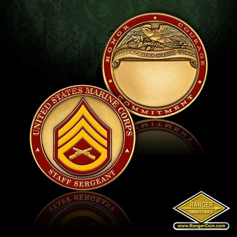 U S Marine Corps Staff Sergeant Coin Ranger Coin Store