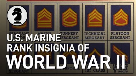 U S Marine Rank Insignia Of Ww2 Youtube