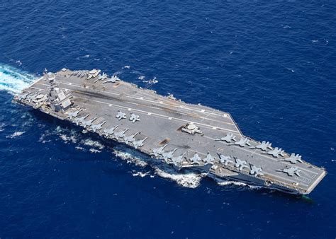 U S Navy Aircraft Carrier Uss Gerald R Ford Carrier Strike Group Arrives In Eastern