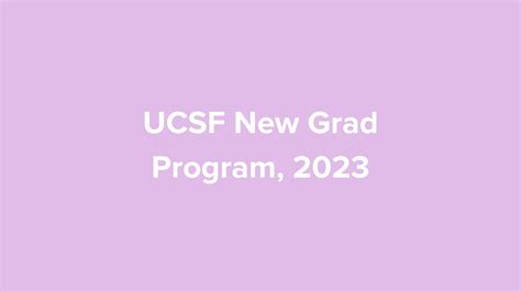 UCSF New Grad RN: Launching Your Dream Nursing Career