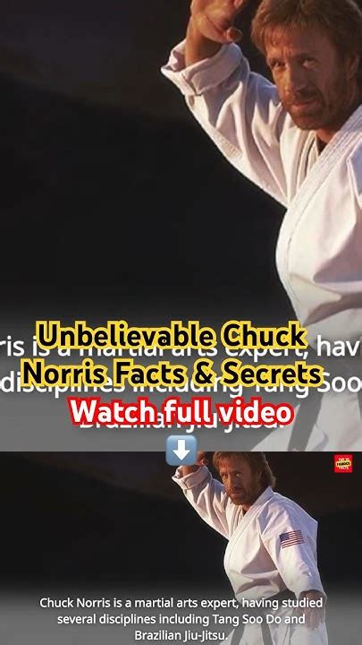 Unbelievable Chuck Norris Facts Secrets Revealed Shorts Celebrity Film Youtube