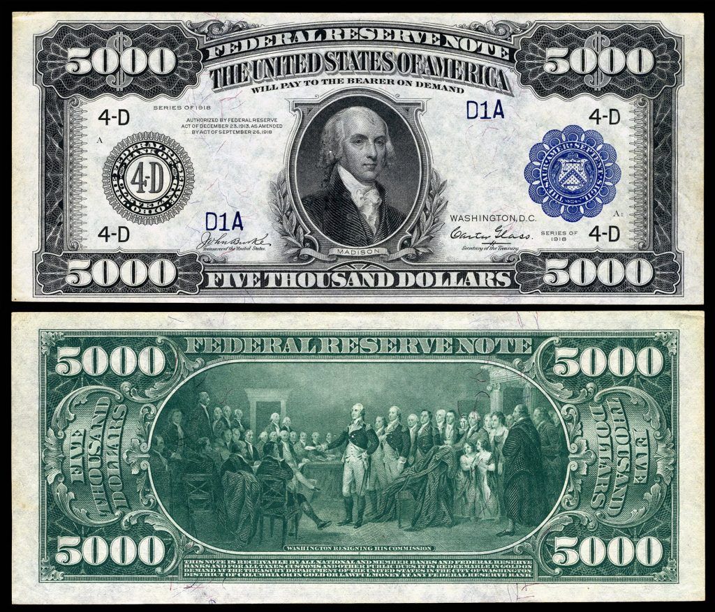 Understanding The 5 000 Bill And Why It S So Rare With Pictures 5000 Dollar Bill Thousand