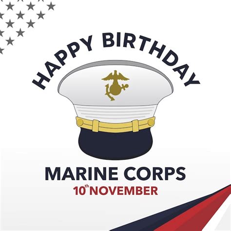 United States Marine Corps Birthday Celebration Graphic Premium Ai Generated Image