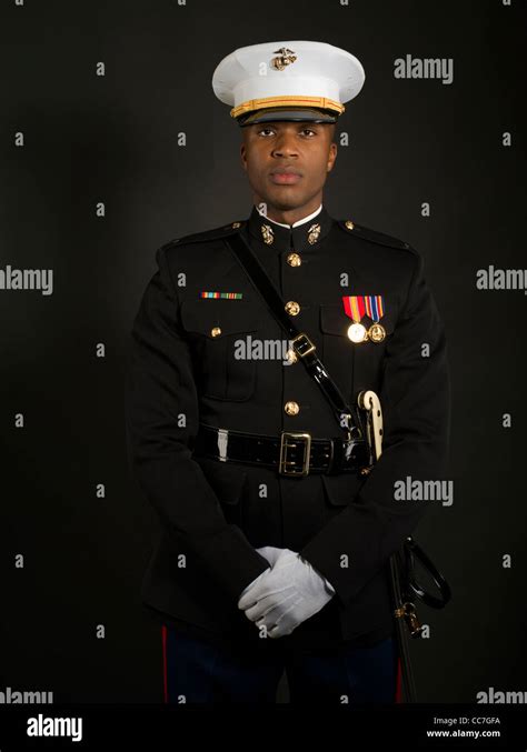 United States Marine Corps Officer In Blue Dress Amp Quot A Amp Quot Uniform Stock Photo 41963246 Alamy