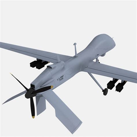 Unmanned Mq 1C Grey Eagle 3D Turbosquid 1518670