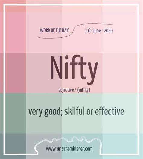 Unscramble Nifty 15 Words With Nifty Unscrambled English Vocabulary