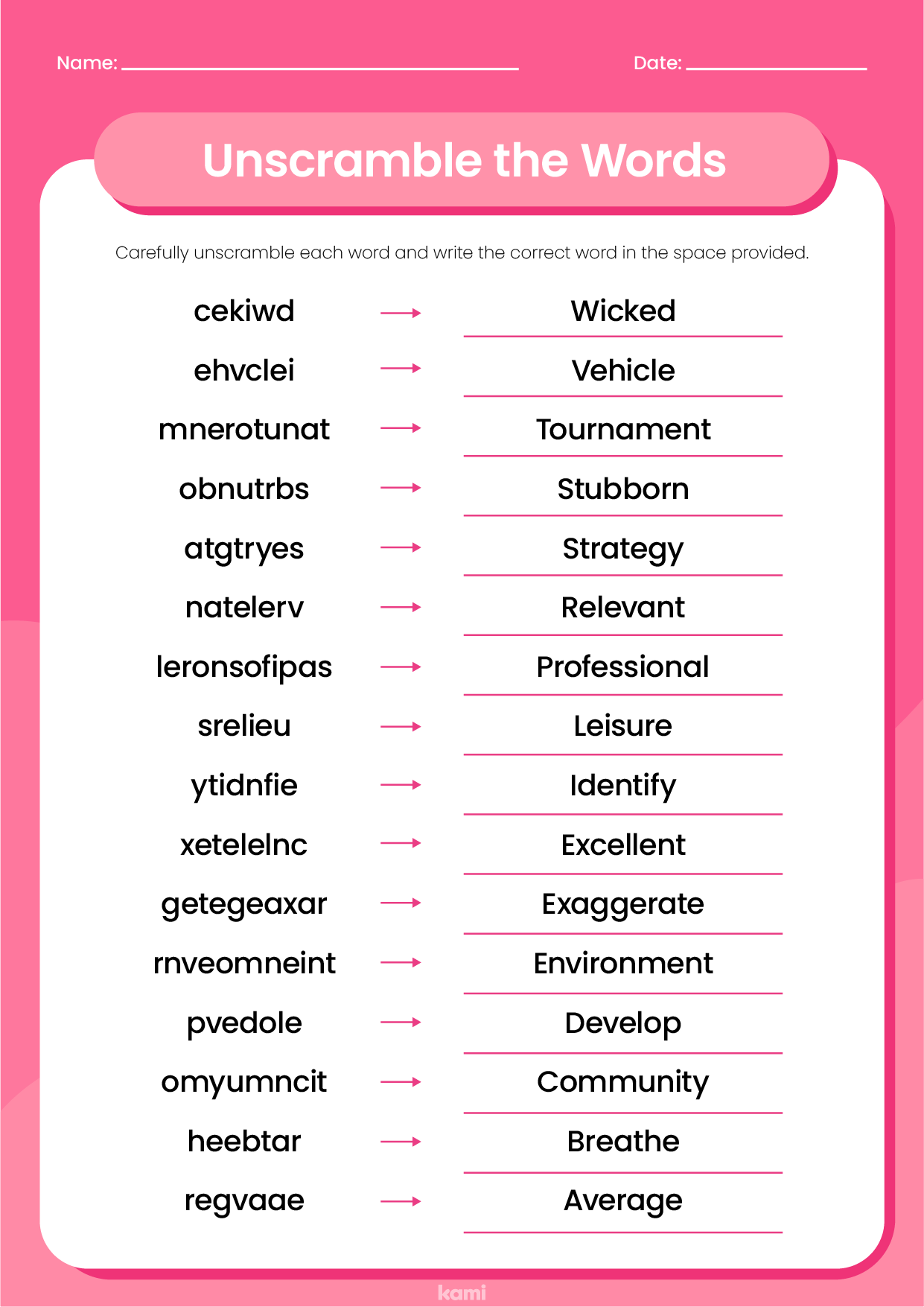 5 Fun Ways to Unscramble Words with Answers