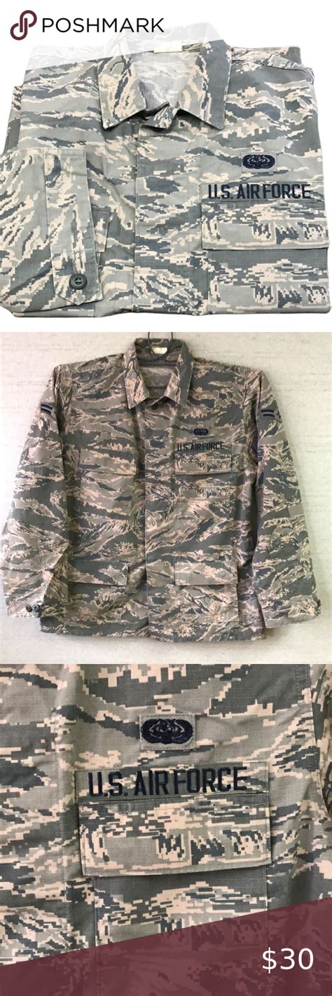 Us Air Force Official Men Size 42L Utility Coat Air Force Camouflage Pattern Camouflage