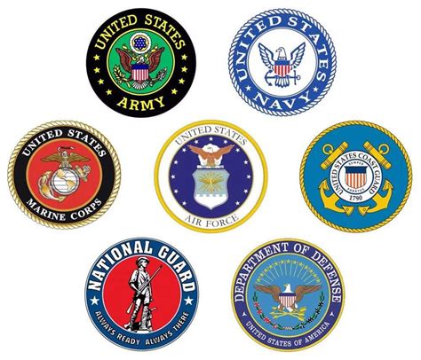 7 Colors of US Armed Forces